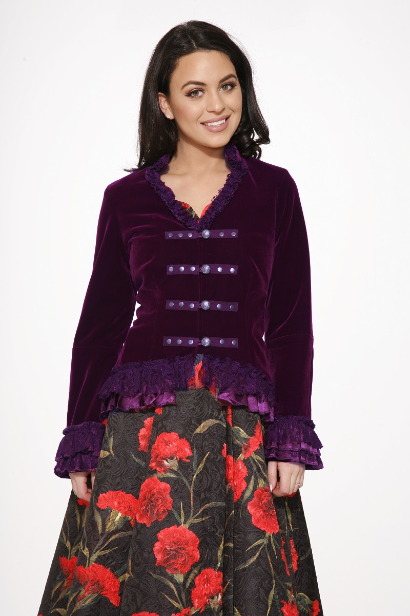 Purple Victorian Velvet Jacket